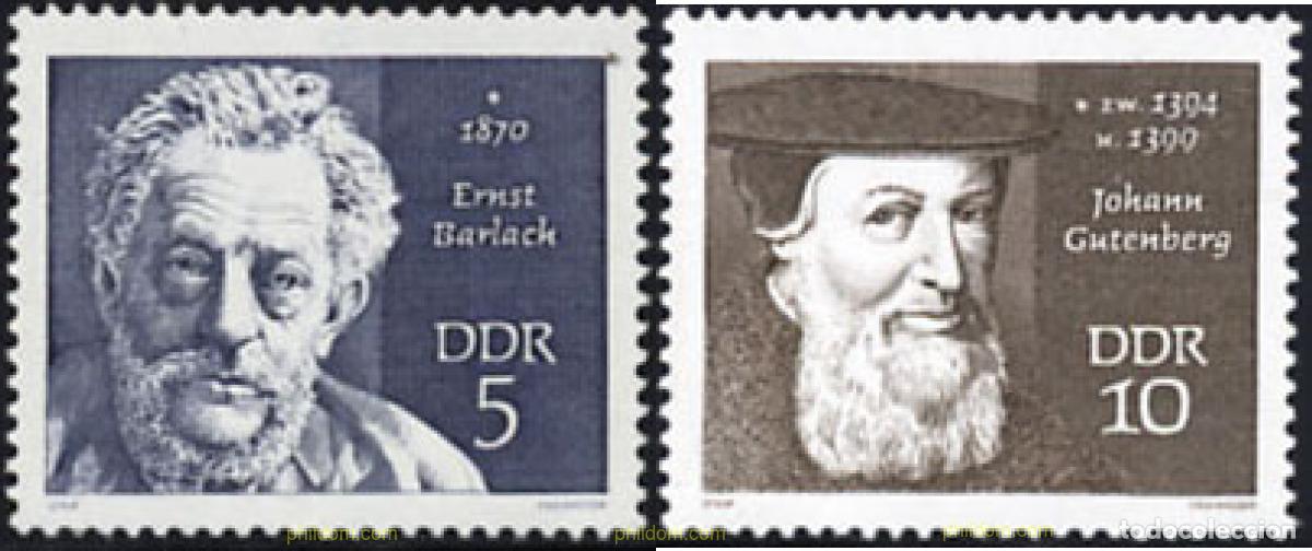 Stamps: 199646 MNH ALEMANIA DEMOCRATICA 1970 PERSONALIDADES