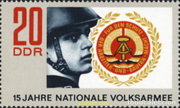 Stamps: 150704 MNH ALEMANIA DEMOCRATICA 1971 15 ANIVERSARIO DE LA ARMADA POPULAR