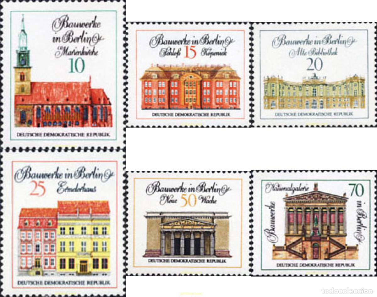 Sellos: 150707 MNH ALEMANIA DEMOCRATICA 1971 EDIFICIOS - Foto 1