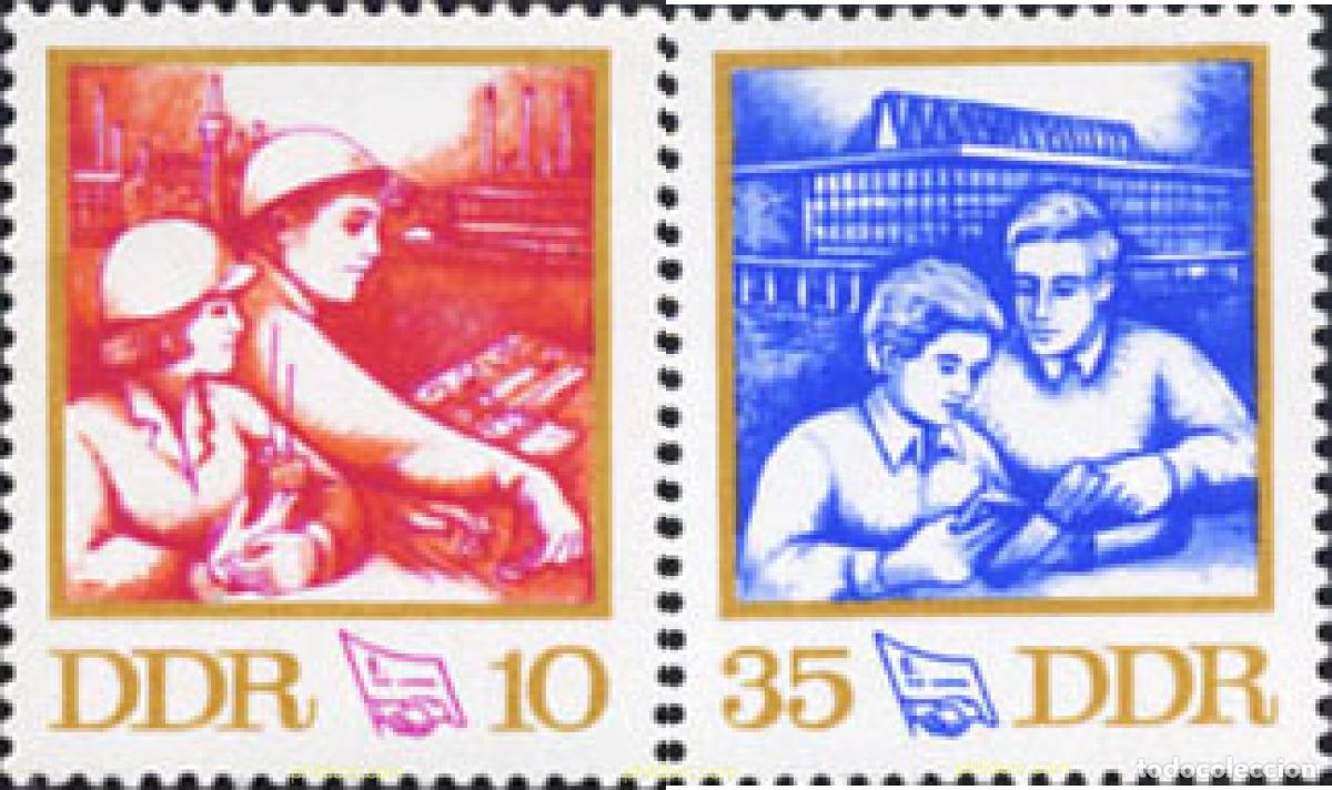 Sellos: 144678 MNH ALEMANIA DEMOCRATICA 1972 8 CONGRESO DE LA CONFEDERACION DE SINDICATOS LIBRES ALEMANES