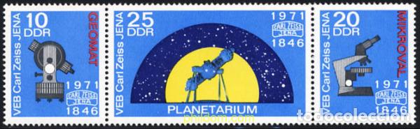 Sellos: 144664 MNH ALEMANIA DEMOCRATICA 1971 125 ANIVERSARIO DE CARL ZEISS