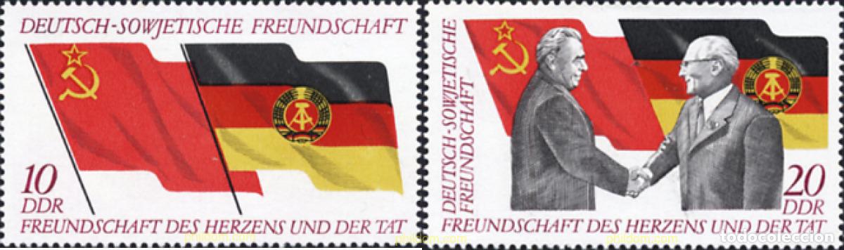 Sellos: 150729 MNH ALEMANIA DEMOCRATICA 1972 AMISTAD GERMANO-SOVIETICA