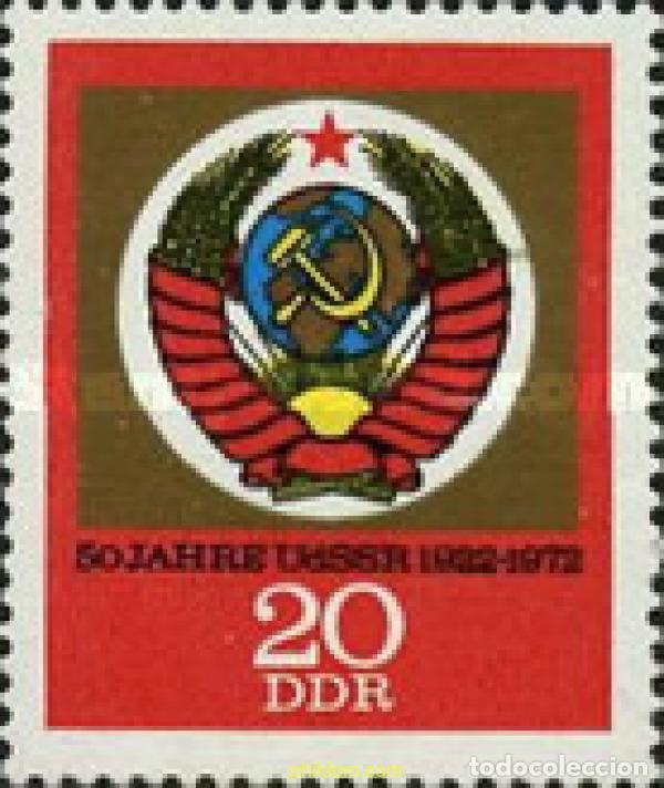 Sellos: 150737 MNH ALEMANIA DEMOCRATICA 1972 50 ANIVERSARIO DE LA U.R.S.S.