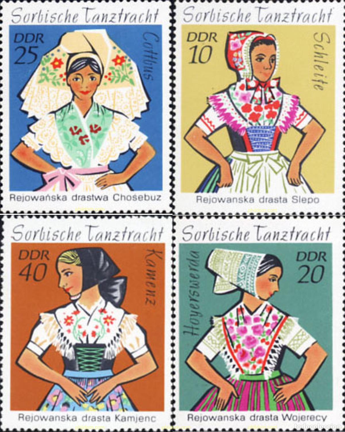 Briefmarken: 150709 MNH ALEMANIA DEMOCRATICA 1971 TRAJES TIPICOS