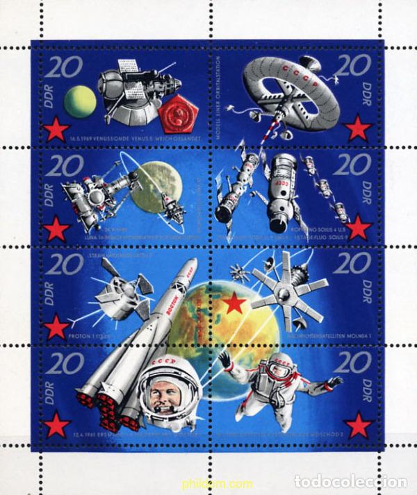Briefmarken: 286417 MNH ALEMANIA DEMOCRATICA 1971 10 ANIVERSARIO DE LOS VUELOS COSMICOS SOVIETICOS