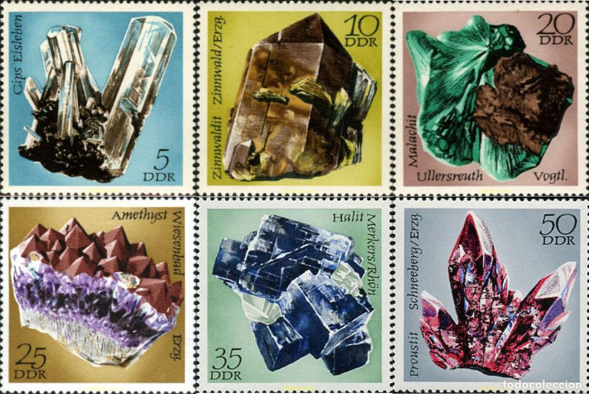 Briefmarken: 150725 MNH ALEMANIA DEMOCRATICA 1972 MINERALES