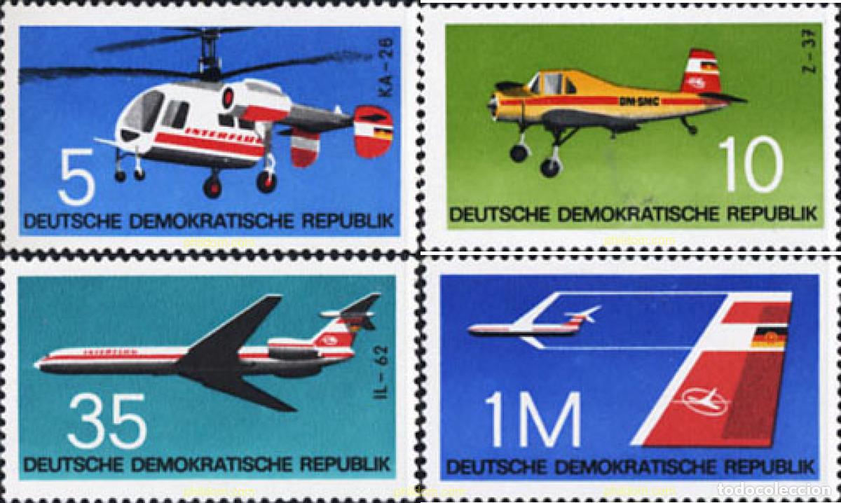 Briefmarken: 150728 MNH ALEMANIA DEMOCRATICA 1972 AVIONES