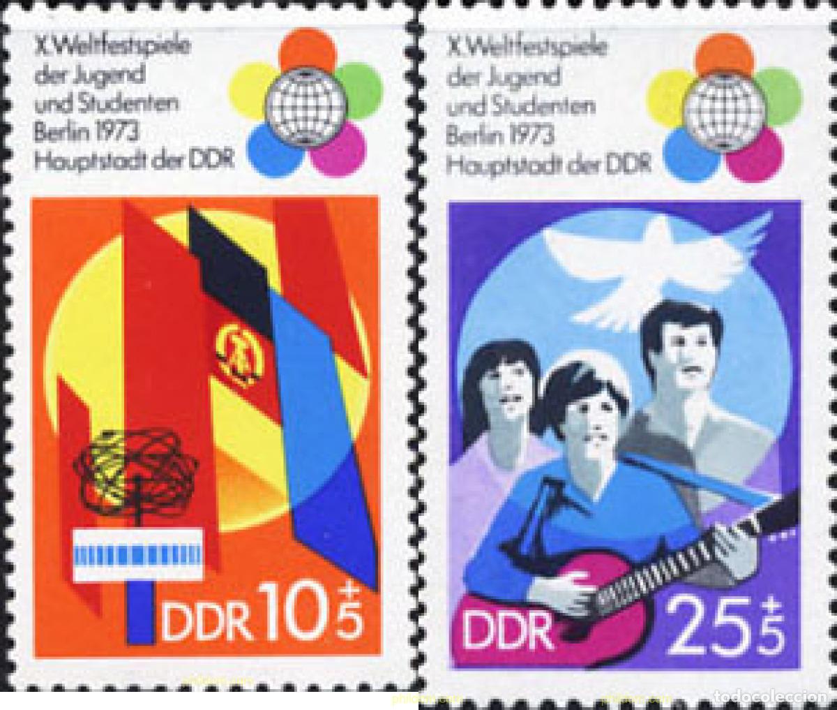 Briefmarken: 150741 MNH ALEMANIA DEMOCRATICA 1973 FESTIVAL DE LA JUVENTUD Y LOS ESTUDIANTES