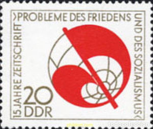 Sellos: 150748 MNH ALEMANIA DEMOCRATICA 1973 15 ANIVERSARIO DEL PERIODICO &rdquo;PROBLEMAS DE LA PAZ Y EL SOCIALI