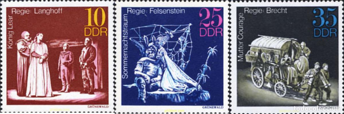 Sellos: 150742 MNH ALEMANIA DEMOCRATICA 1973 TEATRO