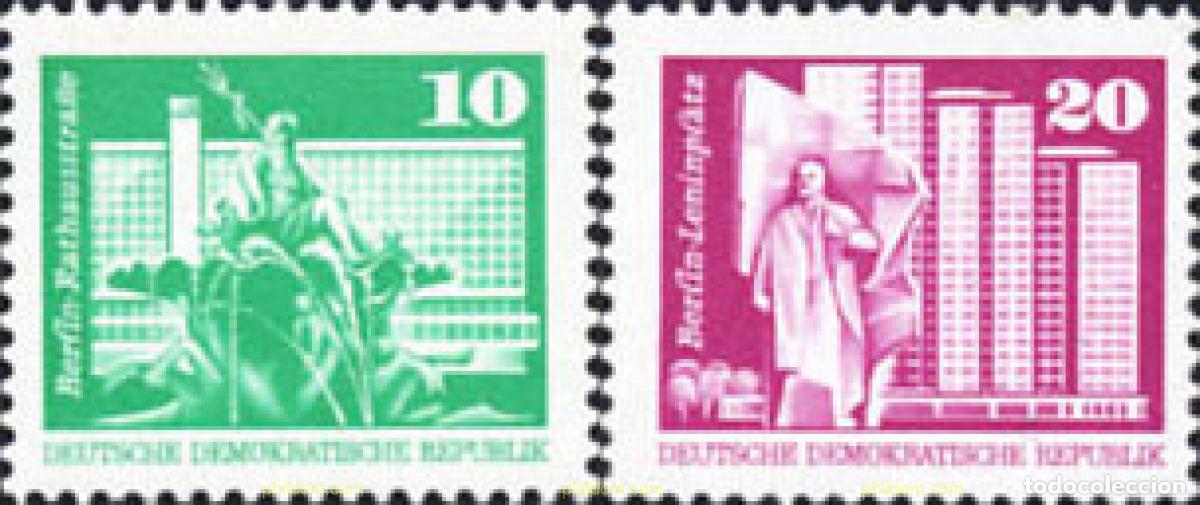Sellos: 144706 MNH ALEMANIA DEMOCRATICA 1973 CONSTRUCCIONES SOCIALISTAS