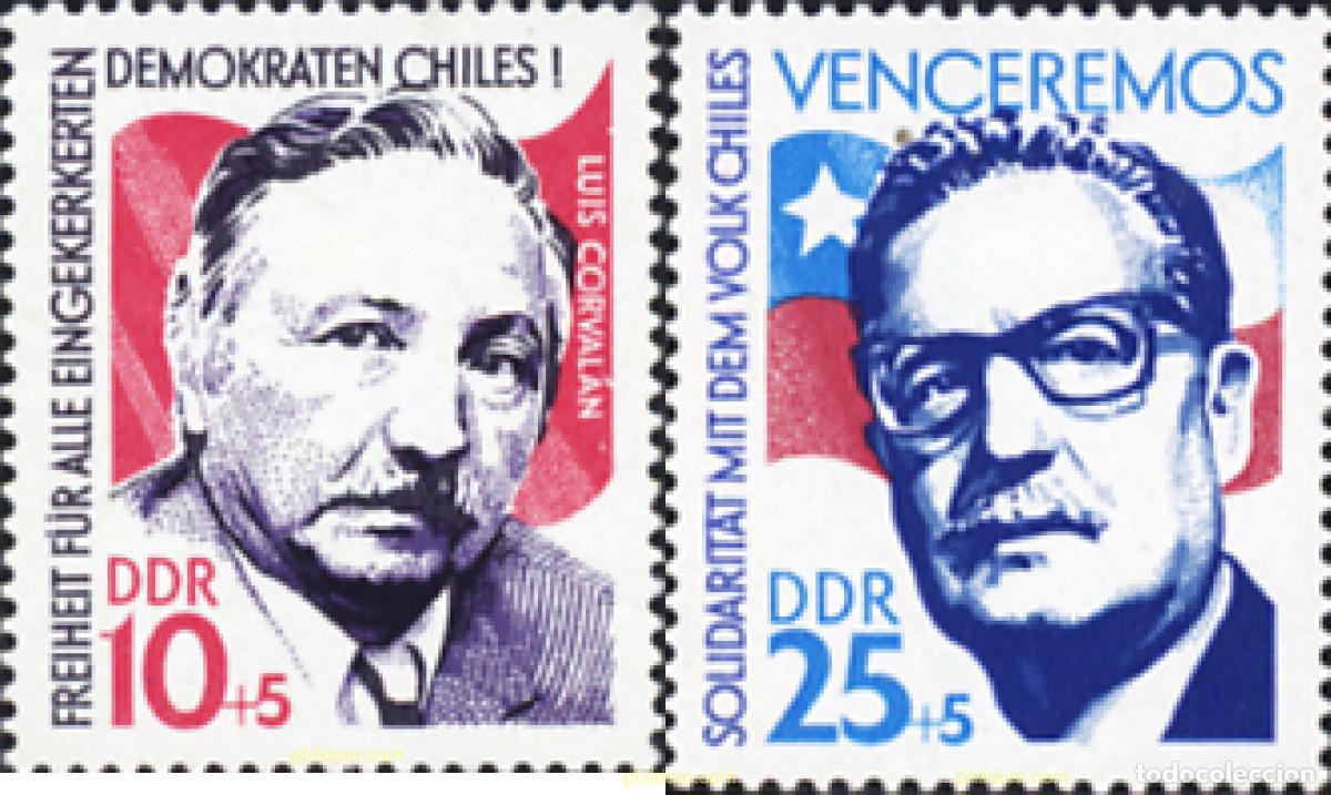 Sellos: 150754 MNH ALEMANIA DEMOCRATICA 1973 SOLIDARIDAD CON EL PUEBLO CHILENO