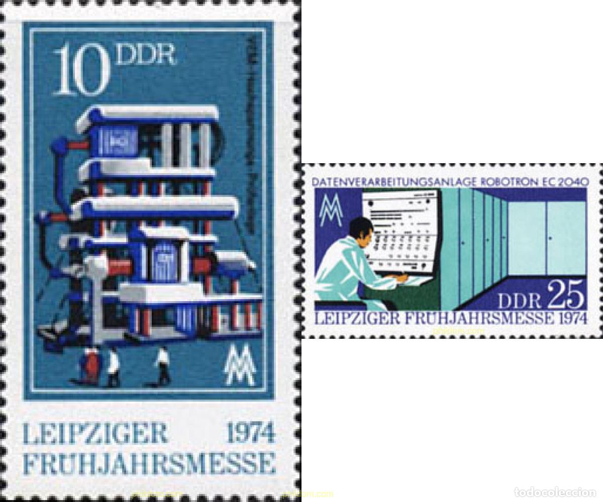 Sellos: 150761 MNH ALEMANIA DEMOCRATICA 1974 FERIA DE PRIMAVERA DE LEIPZIG