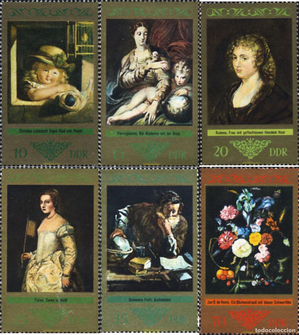 Sellos: 150755 MNH ALEMANIA DEMOCRATICA 1973 PINTURAS DEL MUSEO DE DRESDE
