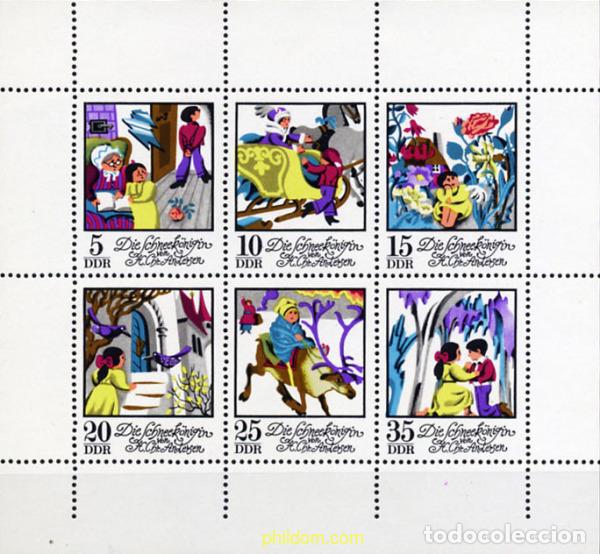 Sellos: 203008 MNH ALEMANIA DEMOCRATICA 1972 CUENTO &rdquo;LA REINA DE LAS NIEVES&rdquo; DE HANS CHRISTIAN ANDERSEN