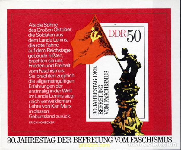 Sellos: 150777 MNH ALEMANIA DEMOCRATICA 1975 30 ANIVERSARIO DE LA LIBERACION