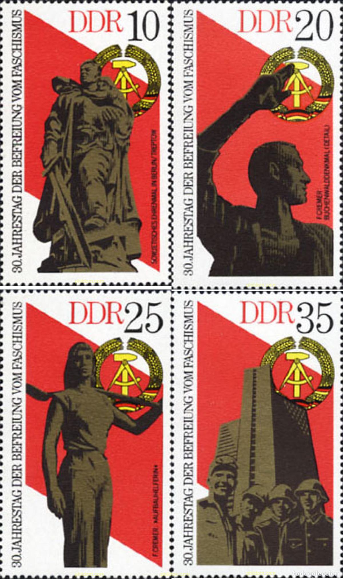 Sellos: 150776 MNH ALEMANIA DEMOCRATICA 1975 30 ANIVERSARIO DE LA LIBERACION