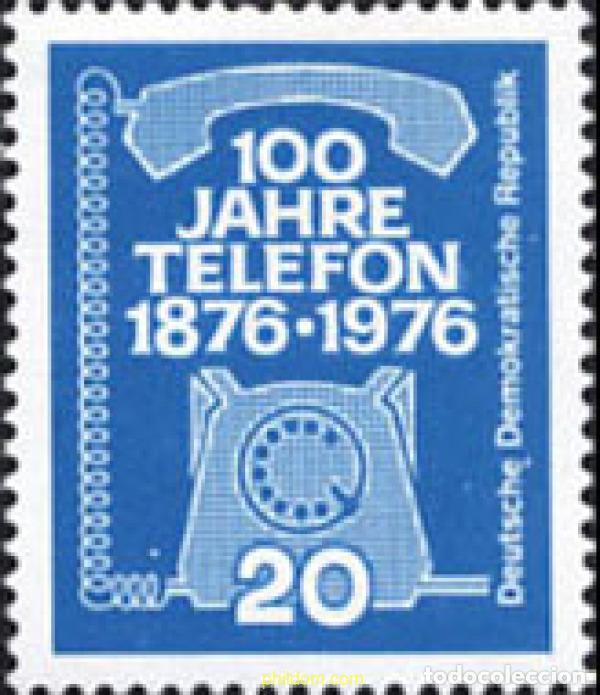 Sellos: 150794 MNH ALEMANIA DEMOCRATICA 1976 CENTENARIO DEL TELEFONO