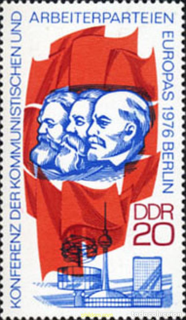 Sellos: 150800 MNH ALEMANIA DEMOCRATICA 1976 CONFERENCIA DE LOS PARTIDOS COMUNISTAS EUROPEOS EN BERLIN