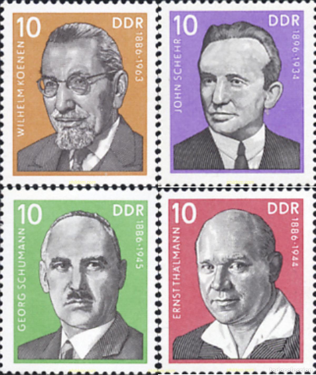 Sellos: 150792 MNH ALEMANIA DEMOCRATICA 1976 PERSONALIDADES
