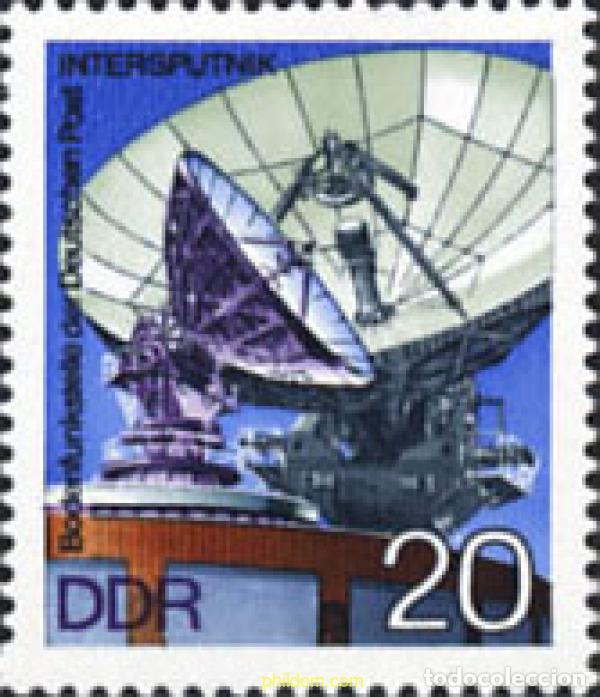 Sellos: 150796 MNH ALEMANIA DEMOCRATICA 1976 ESTACION TERRESTRE POR SATELITE