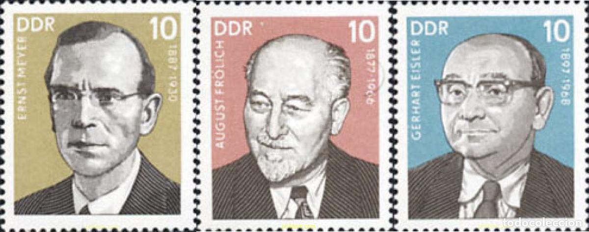 Sellos: 150821 MNH ALEMANIA DEMOCRATICA 1977 PERSONALIDADES
