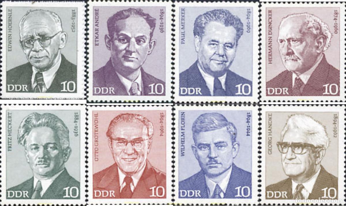 Sellos: 605108 MNH ALEMANIA DEMOCRATICA 1974 PERSONALIDADES