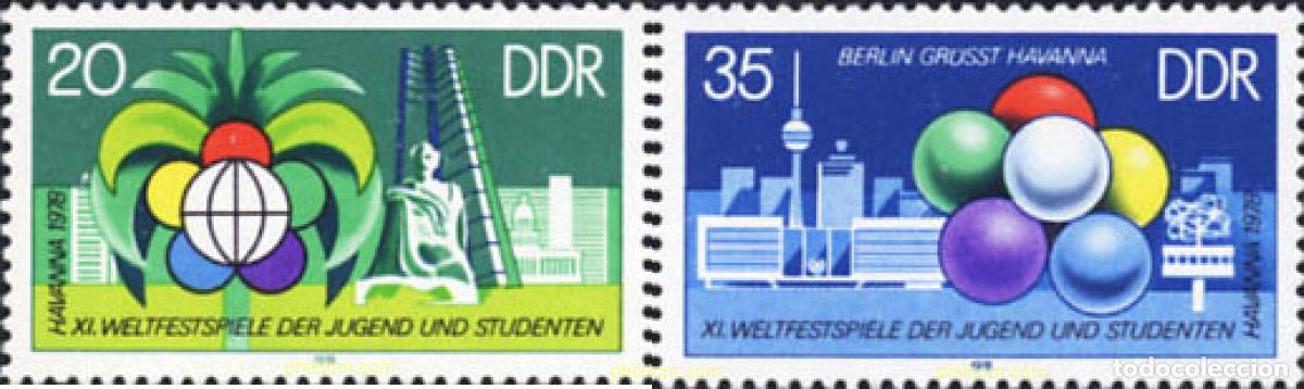 Sellos: 144815 MNH ALEMANIA DEMOCRATICA 1978 FESTIVAL DE LA JUVENTUD Y LOS ESTUDIANTES