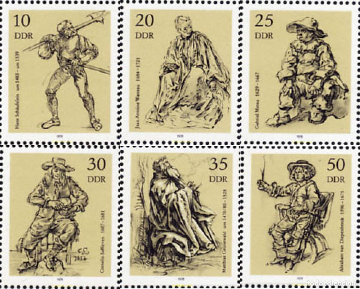 Sellos: 144817 MNH ALEMANIA DEMOCRATICA 1978 GRABADOS DEL MUSEO DE BERLIN
