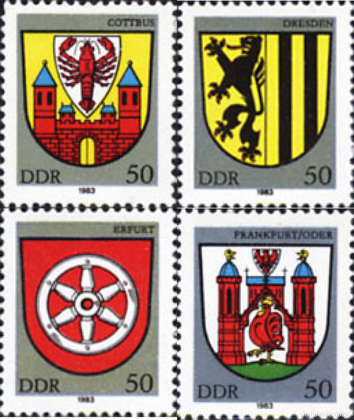 Sellos: 199666 MNH ALEMANIA DEMOCRATICA 1983 ESCUDOS