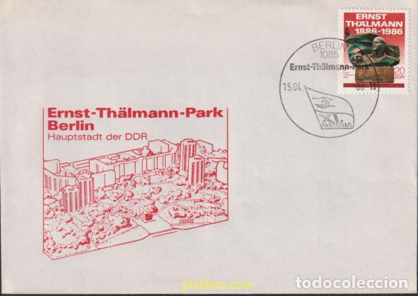 Sellos: 447267 MNH ALEMANIA DEMOCRATICA 1986 INAUGURACION DEL PARQUE ERNST TH&Auml;LMAN DE BERLIN