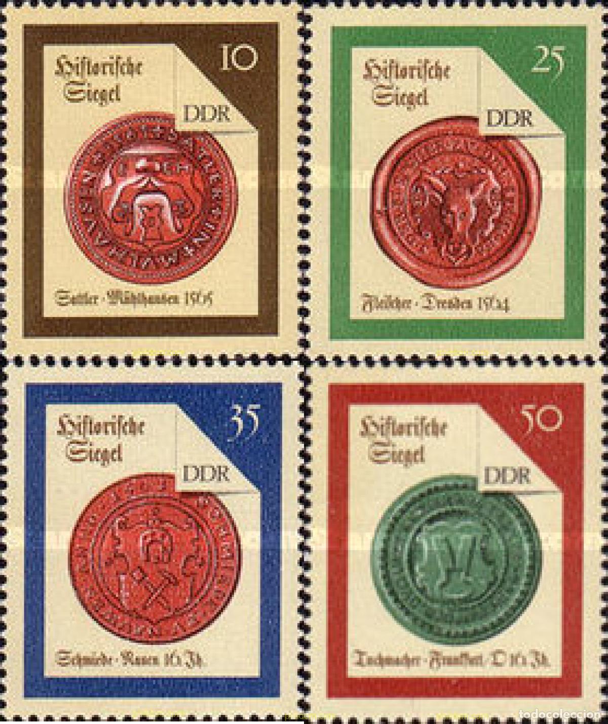 Sellos: 150975 MNH ALEMANIA DEMOCRATICA 1988 SELLOS HISTORICOS