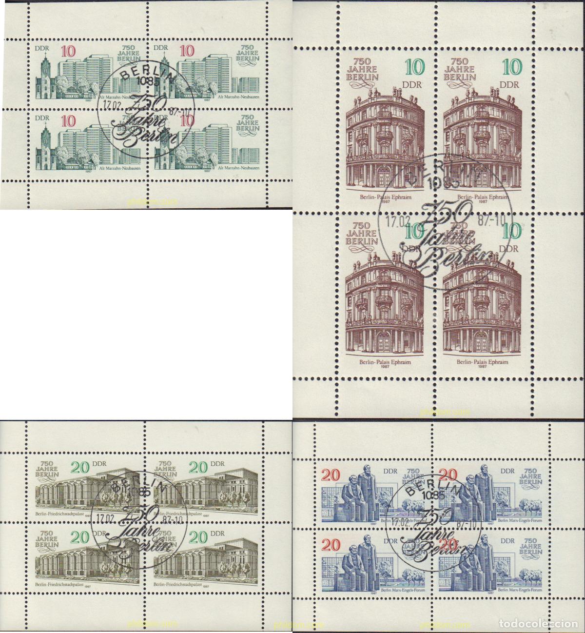 Sellos: 578551 USED ALEMANIA DEMOCRATICA 1987 750 ANIVERSARIO DE BERLIN