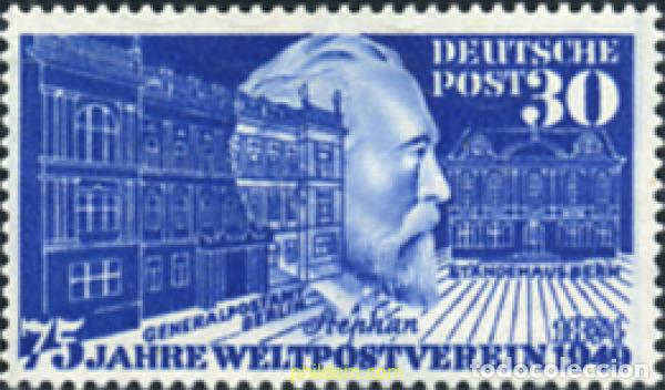 Sellos: 370676 HINGED ALEMANIA FEDERAL 1949 75 ANIVERSARIO DE LA UNION POSTAL UNIVERSAL