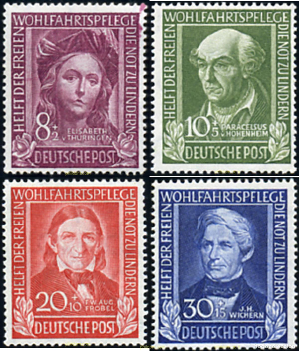 Sellos: 149990 MNH ALEMANIA FEDERAL 1949 PERSONALIDADES