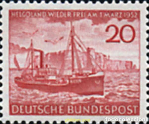 Sellos: 150000 MNH ALEMANIA FEDERAL 1952 DEVOLUCION DE HELIGOLAND A ALEMANIA