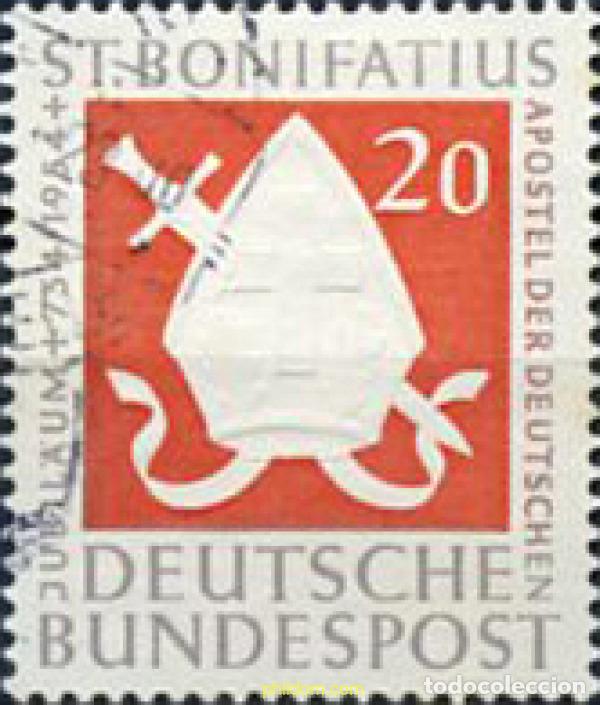 Selos: 150013 MNH ALEMANIA FEDERAL 1954 12 CENTENARIO DEL MARTIRIO DE SAN BONIFACIO