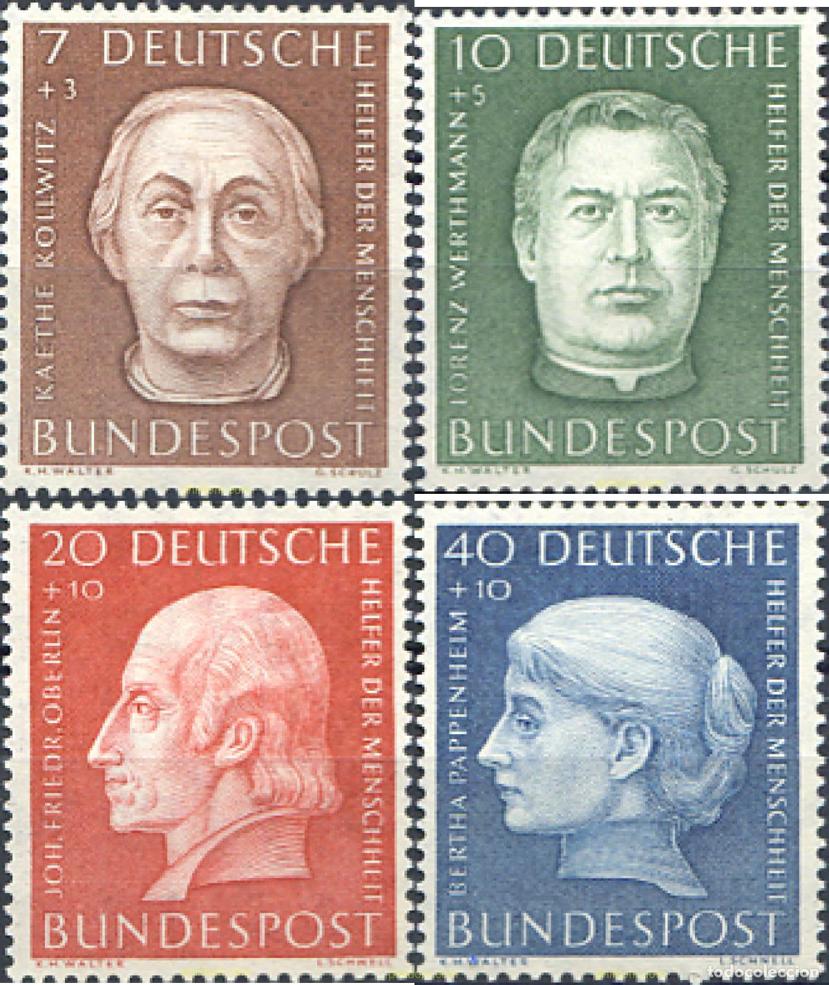 Francobolli: 150014 MNH ALEMANIA FEDERAL 1954 PERSONALIDADES