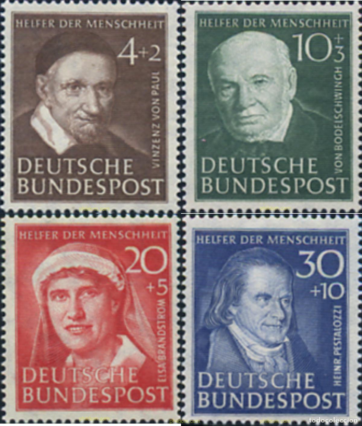 Francobolli: 367558 HINGED ALEMANIA FEDERAL 1951 PERSONALIDADES