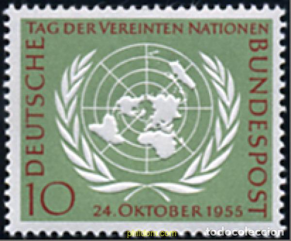 Francobolli: 150025 MNH ALEMANIA FEDERAL 1955 10 ANIVERSARIO DE LA ONU