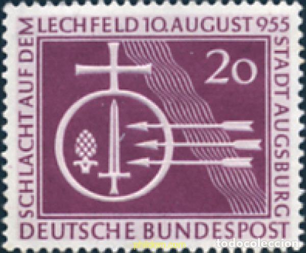 Francobolli: 311976 HINGED ALEMANIA FEDERAL 1955 MILENARIO DE LA BATALLA DE LECHFELD