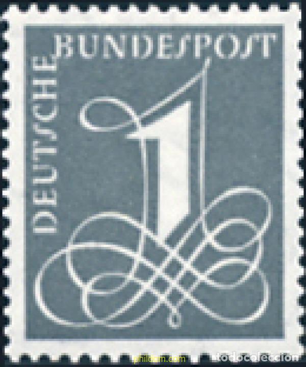 Francobolli: 150027 MNH ALEMANIA FEDERAL 1955 CIFRA