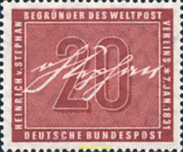 Francobolli: 150029 MNH ALEMANIA FEDERAL 1956 125 ANIVERSARIO DEL NACIMIENTO DE HEINRICH VON STEPHAN