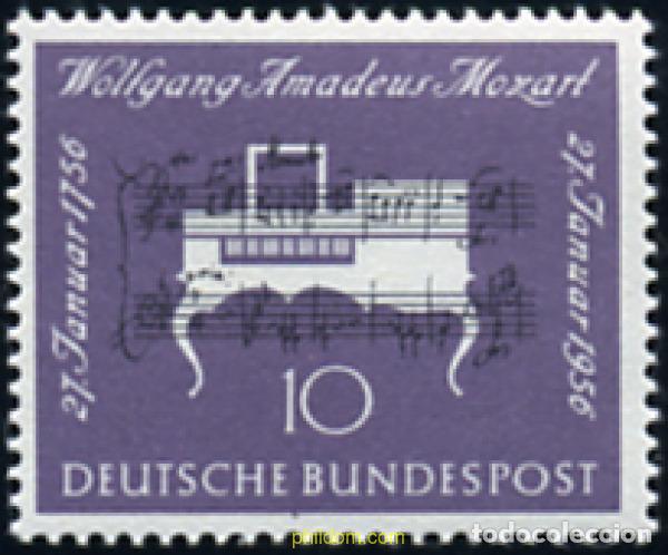 Francobolli: 311977 HINGED ALEMANIA FEDERAL 1956 BICENTENARIO DEL NACIMIENTO DE WOLFGANG AMADEUS MOZART