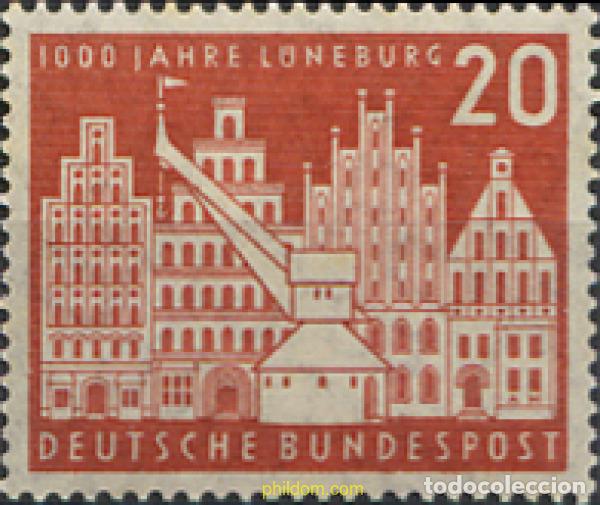 Francobolli: 150032 MNH ALEMANIA FEDERAL 1956 MILENARIO DE LA CIUDAD DE L&Uuml;NEBURG