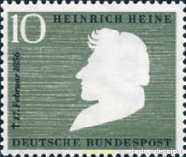 Francobolli: 150031 MNH ALEMANIA FEDERAL 1956 CENTENARIO DE LA MUERTE DE HEINRICH HEINE