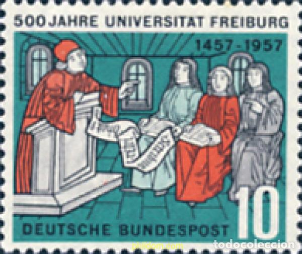 Francobolli: 150044 MNH ALEMANIA FEDERAL 1957 5 CENTENARIO DE LA UNIVERSIDAD DE FREIBURG