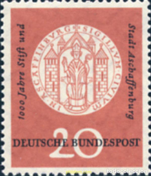 Timbres: 150043 MNH ALEMANIA FEDERAL 1957 MILENARIO DE LA CIUDAD DE ASCHAFFENBURG