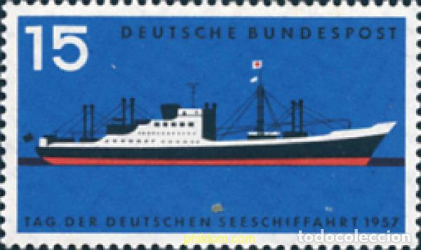Timbres: 150045 MNH ALEMANIA FEDERAL 1957 DIA DE LA MARINA