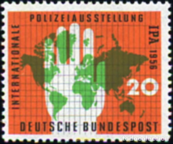 Timbres: 150037 MNH ALEMANIA FEDERAL 1956 EXPOSICION INTERNACIONAL DE LA POLICIA EN ESSEN